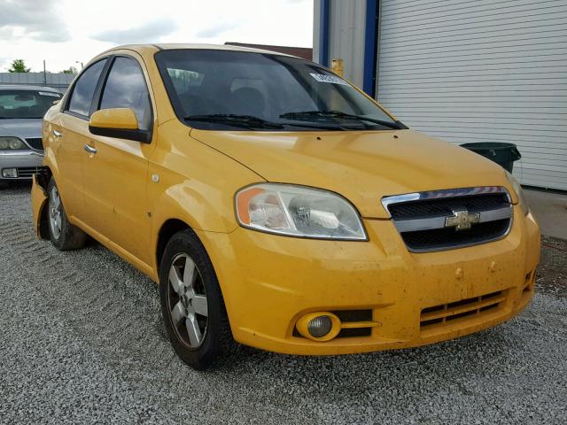 KL1TG56648B165302 - 2008 CHEVROLET AVEO LT YELLOW photo 1