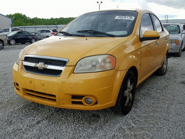 KL1TG56648B165302 - 2008 CHEVROLET AVEO LT YELLOW photo 2