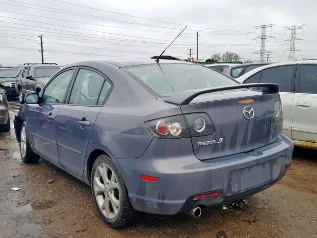 JM1BK32F991242685 - 2009 MAZDA 3 I GRAY photo 3