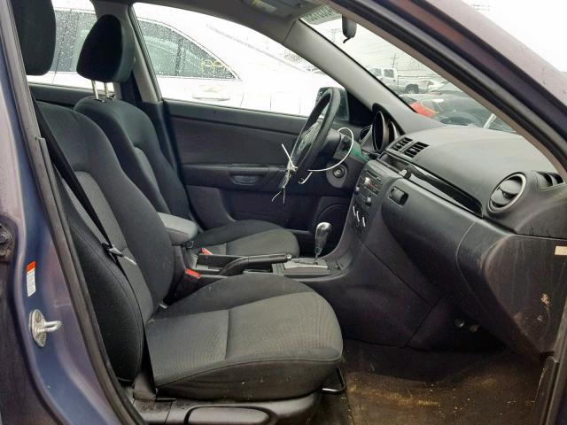 JM1BK32F991242685 - 2009 MAZDA 3 I GRAY photo 5