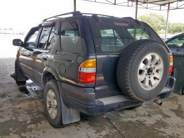 4S6CK58WXX4411117 - 1999 HONDA PASSPORT E შავი ფოტო 3