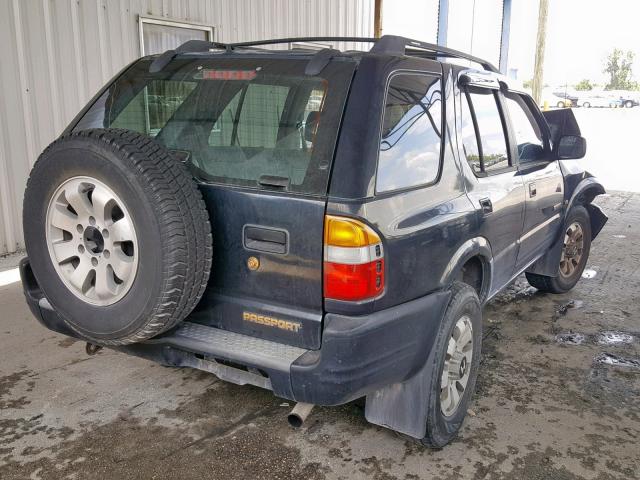 4S6CK58WXX4411117 - 1999 HONDA PASSPORT E შავი ფოტო 4