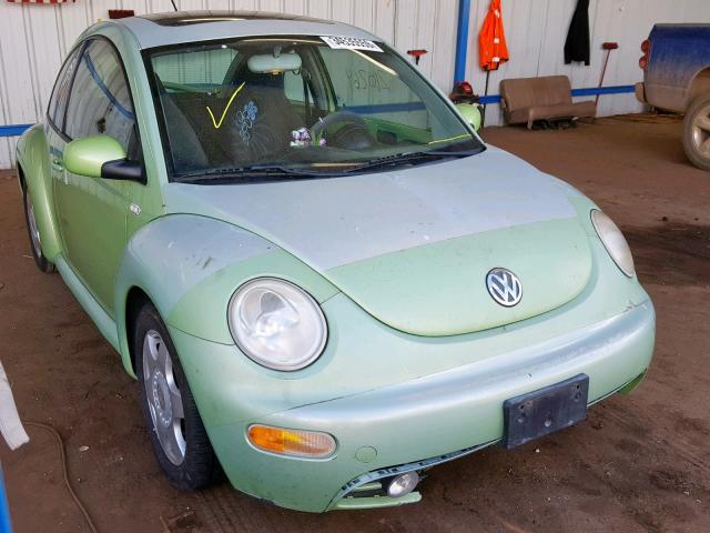 3VWCP21CX1M422365 - 2001 VOLKSWAGEN NEW BEETLE Grün Foto 1