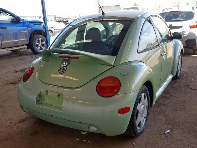3VWCP21CX1M422365 - 2001 VOLKSWAGEN NEW BEETLE Grün Foto 4