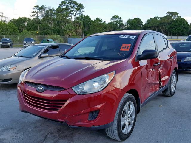 KM8JT3AB5DU765518 - 2013 HYUNDAI TUCSON GL RED photo 2