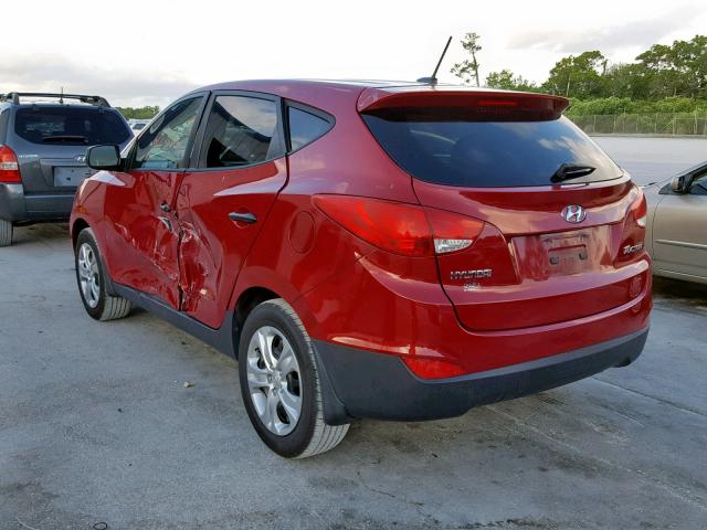 KM8JT3AB5DU765518 - 2013 HYUNDAI TUCSON GL RED photo 3