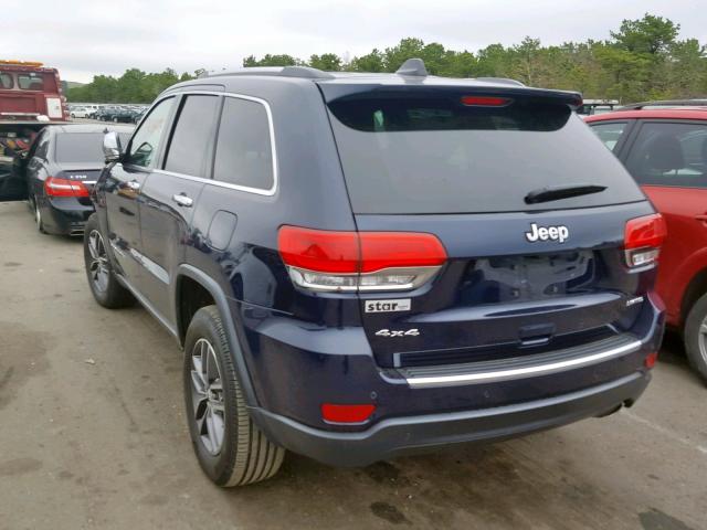 1C4RJFBG8HC825960 - 2017 JEEP GRAND CHER BLUE photo 3