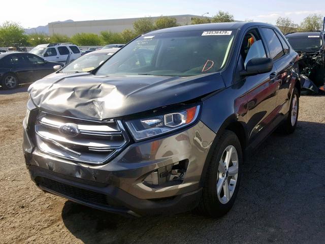 2FMPK3G99JBB40218 - 2018 FORD EDGE SE GRAY photo 2