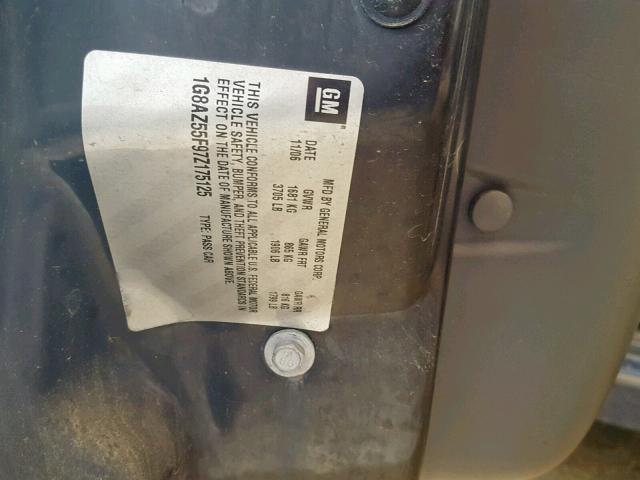 1G8AZ55F97Z175125 - 2007 SATURN ION LEVEL BLUE photo 10