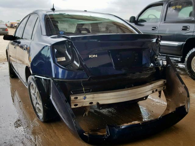 1G8AZ55F97Z175125 - 2007 SATURN ION LEVEL BLUE photo 3