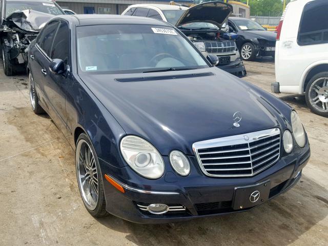 WDBUF90X27B137570 - 2007 MERCEDES-BENZ E 550 4MAT BLUE photo 1