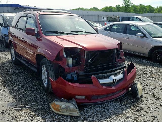 2HNYD18805H551257 - 2005 ACURA MDX TOURIN RED photo 1