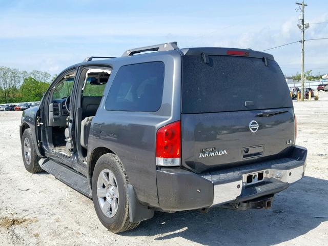 5N1BA08C17N702633 - 2007 NISSAN ARMADA SE BLACK photo 3