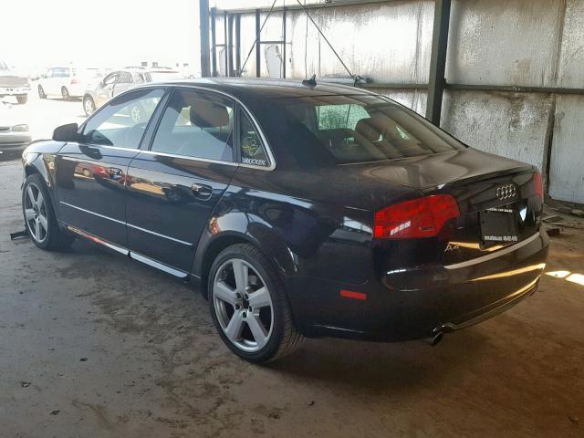 WAUDH78E08A016818 - 2008 AUDI A4 3.2 QUA BLACK photo 3