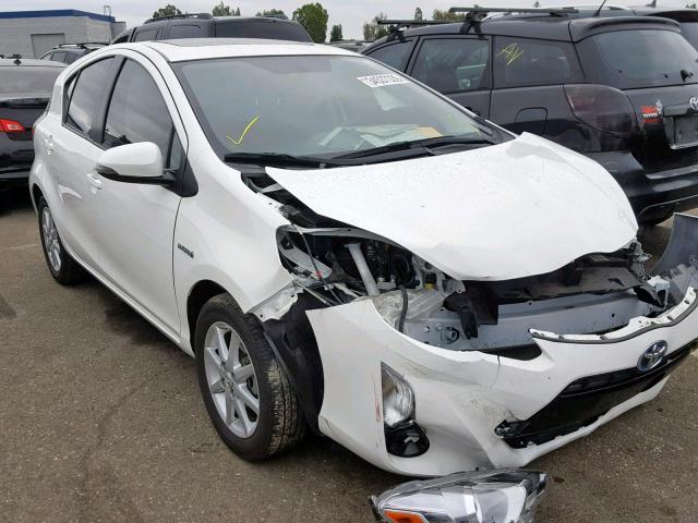 JTDKDTB38G1128402 - 2016 TOYOTA PRIUS C WHITE photo 1