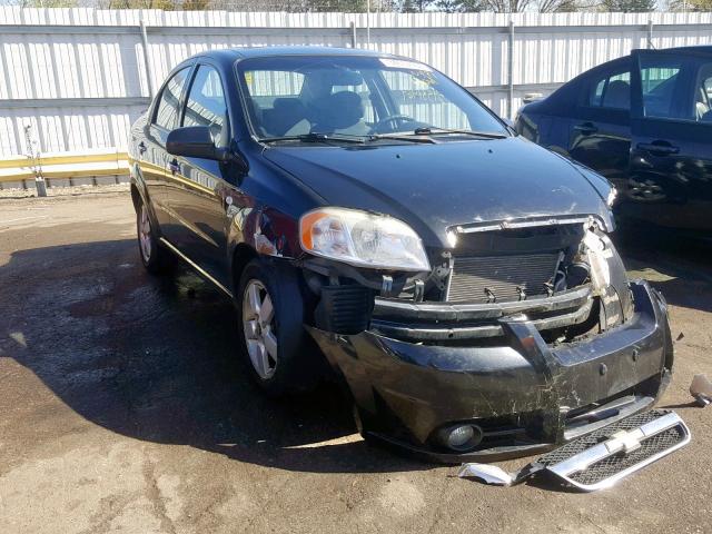 KL1TG56678B161020 - 2008 CHEVROLET AVEO LT BLACK photo 1