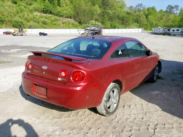 1G1AL18F687347368 - 2008 CHEVROLET COBALT LT BURGUNDY photo 4