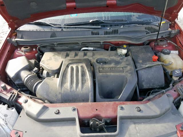 1G1AL18F687347368 - 2008 CHEVROLET COBALT LT BURGUNDY photo 7