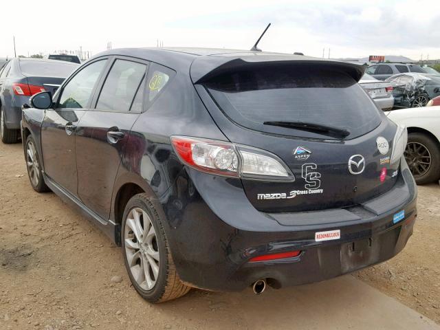 JM1BL1H66A1137003 - 2010 MAZDA 3 S BLACK photo 3