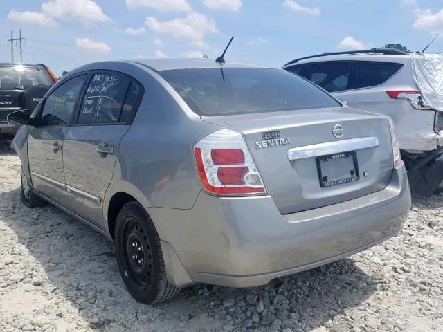 3N1AB6AP2AL666541 - 2010 NISSAN SENTRA 2.0 SILVER photo 3