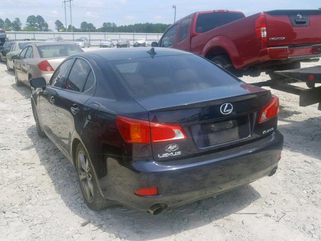 JTHBK262795096442 - 2009 LEXUS IS 250 BLUE photo 3