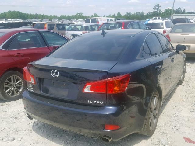 JTHBK262795096442 - 2009 LEXUS IS 250 BLUE photo 4