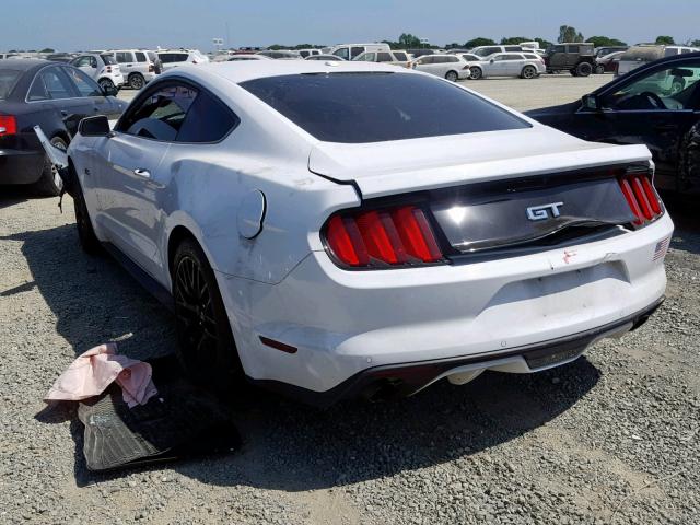 1FA6P8CF8H5257514 - 2017 FORD MUSTANG GT WHITE photo 3