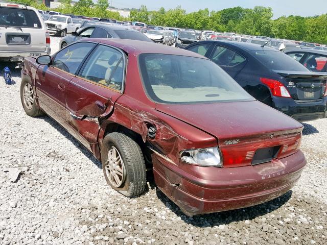 2G4WB55K2Y1182078 - 2000 BUICK REGAL LS BURGUNDY photo 3