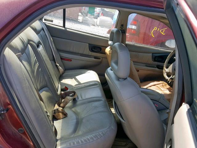 2G4WB55K2Y1182078 - 2000 BUICK REGAL LS BURGUNDY photo 6