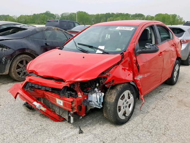 1G1JA5SH4F4113722 - 2015 CHEVROLET SONIC LS RED photo 2