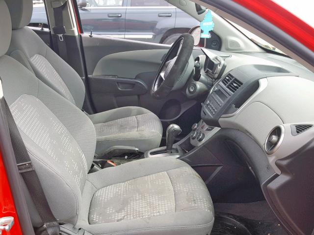 1G1JA5SH4F4113722 - 2015 CHEVROLET SONIC LS RED photo 5