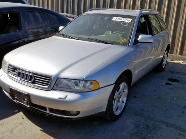 WAUKH28D8YA043394 - 2000 AUDI A4 2.8 AVA SILVER photo 2