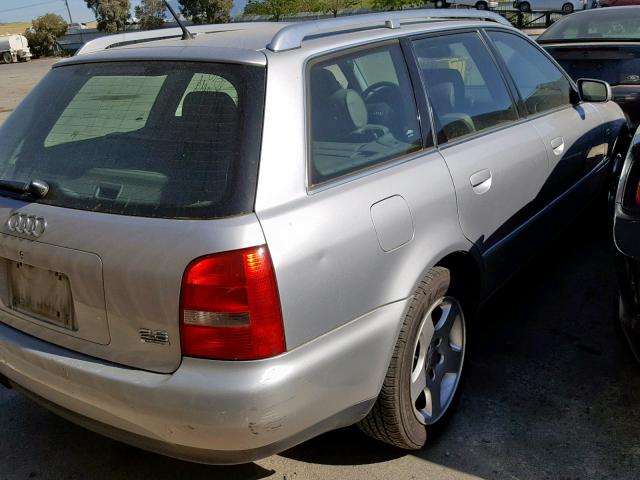 WAUKH28D8YA043394 - 2000 AUDI A4 2.8 AVA SILVER photo 4