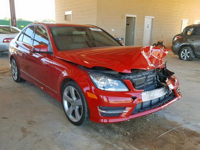 WDDGF4HB5EA967673 - 2014 MERCEDES-BENZ C 250 RED photo 1