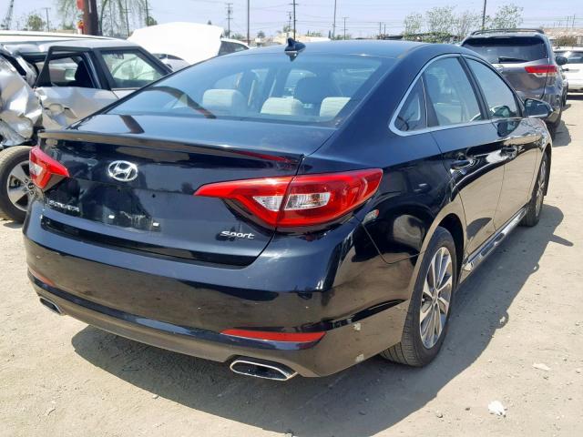 5NPE34AF7FH067827 - 2015 HYUNDAI SONATA SPO BLACK photo 4