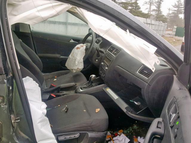 3VW2K7AJ0BM323304 - 2011 VOLKSWAGEN JETTA BASE GRAY photo 5