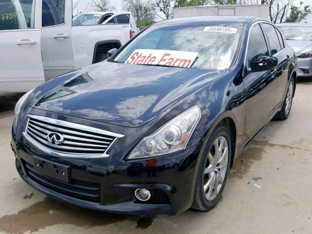 JN1CV6AR2CM680322 - 2012 INFINITI G37 BLACK photo 2