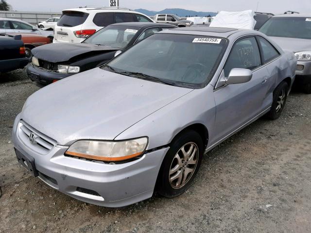 1HGCG22502A001449 - 2002 HONDA ACCORD EX SILVER photo 2