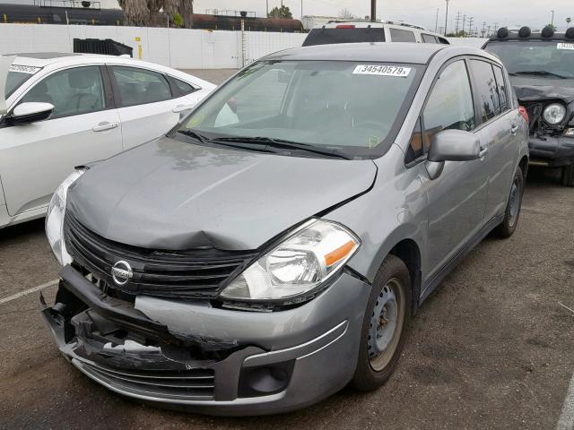 3N1BC1CP3AL375905 - 2010 NISSAN VERSA S GRAY photo 2