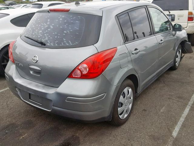 3N1BC1CP3AL375905 - 2010 NISSAN VERSA S GRAY photo 4