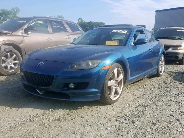 JM1FE173860207276 - 2006 MAZDA RX8 BLUE photo 2