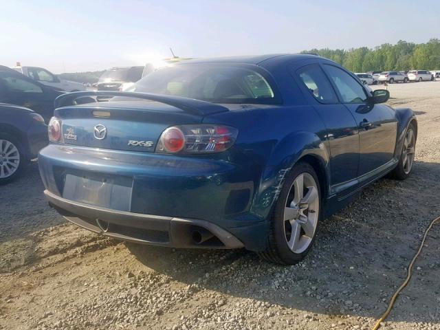 JM1FE173860207276 - 2006 MAZDA RX8 BLUE photo 4