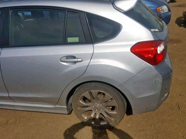 JF1GPAL6XDH832409 - 2013 SUBARU IMPREZA SP SILVER photo 9