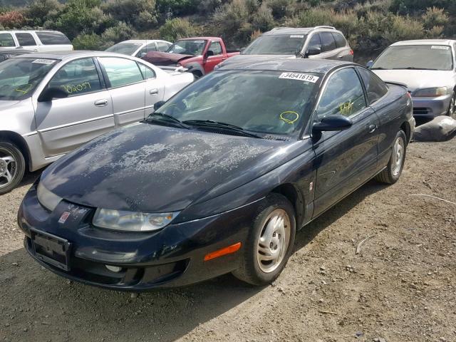 1G8ZG1277WZ173368 - 1998 SATURN SC2 BLACK photo 2