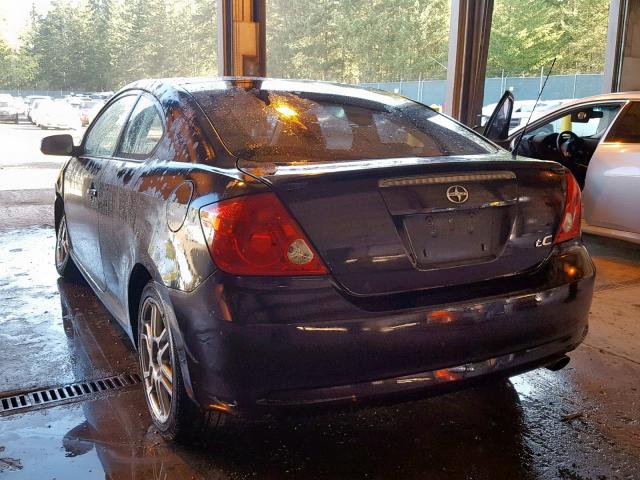 JTKDE177070183804 - 2007 TOYOTA SCION TC BLACK photo 3
