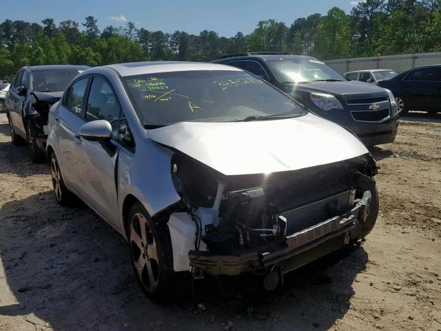 KNADN4A33C6049095 - 2012 KIA RIO EX SILVER photo 1