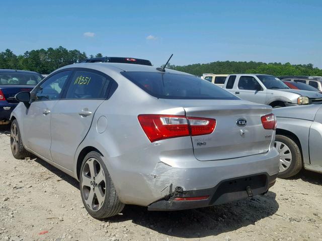 KNADN4A33C6049095 - 2012 KIA RIO EX SILVER photo 3