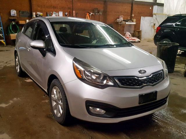 KNADN4A37C6053943 - 2012 KIA RIO EX SILVER photo 1