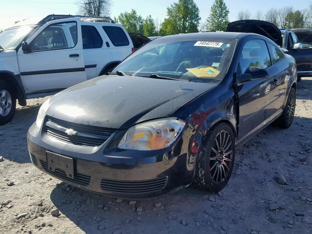 1G1AL15F567806942 - 2006 CHEVROLET COBALT LT BLACK photo 2