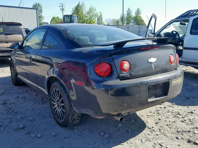 1G1AL15F567806942 - 2006 CHEVROLET COBALT LT BLACK photo 3